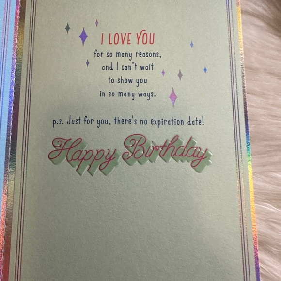 🧡10/$10 Best Wife Ever Birthday Card - Blue and Purple - Picture 3 of 4